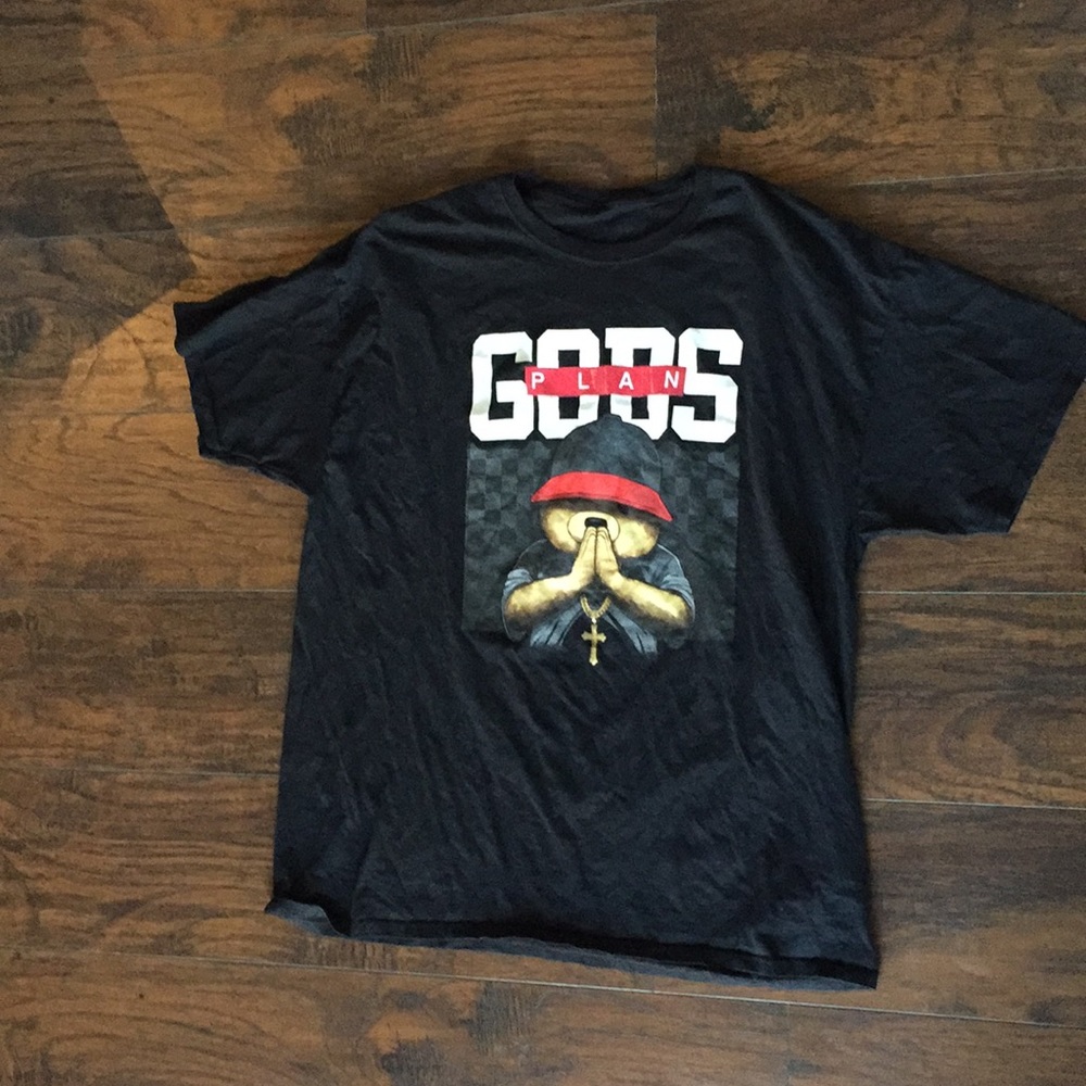 Gods plan men´s teddy bear t-shirt